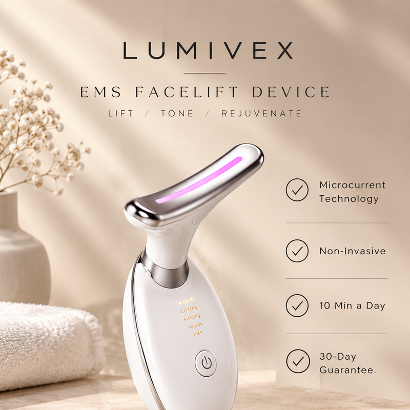 Lumivex EMS microcurrent facial toning device